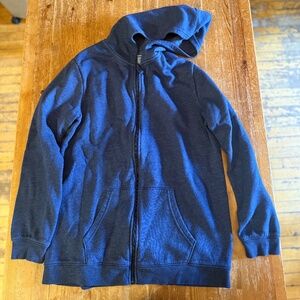 Cat & Jack Boys’ Zip-Up Hoodie – XXL (16/18) Husky – Navy Blue